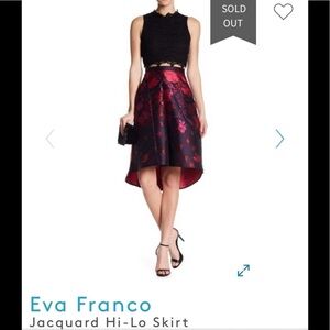 Eva Franco Jacquard Hi lo skirt 2 NEW
